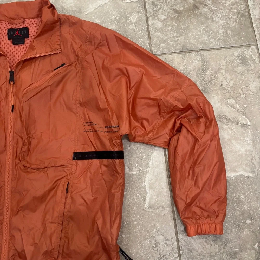 Jordan 23 Engineered Mens‎ Full Zip Lightweight Jacket Orange DM1863-872 Size L